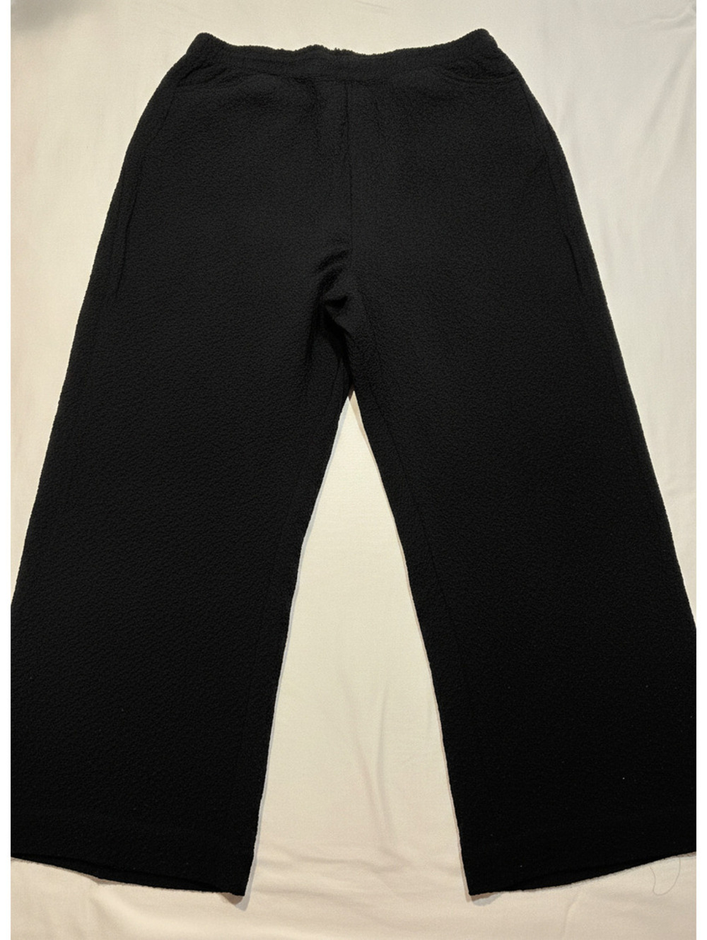 Comfy Black Habitat Wide-Leg Pants Size L - Relaxed Vibes!